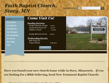 Tablet Screenshot of faithbaptiststacy.org